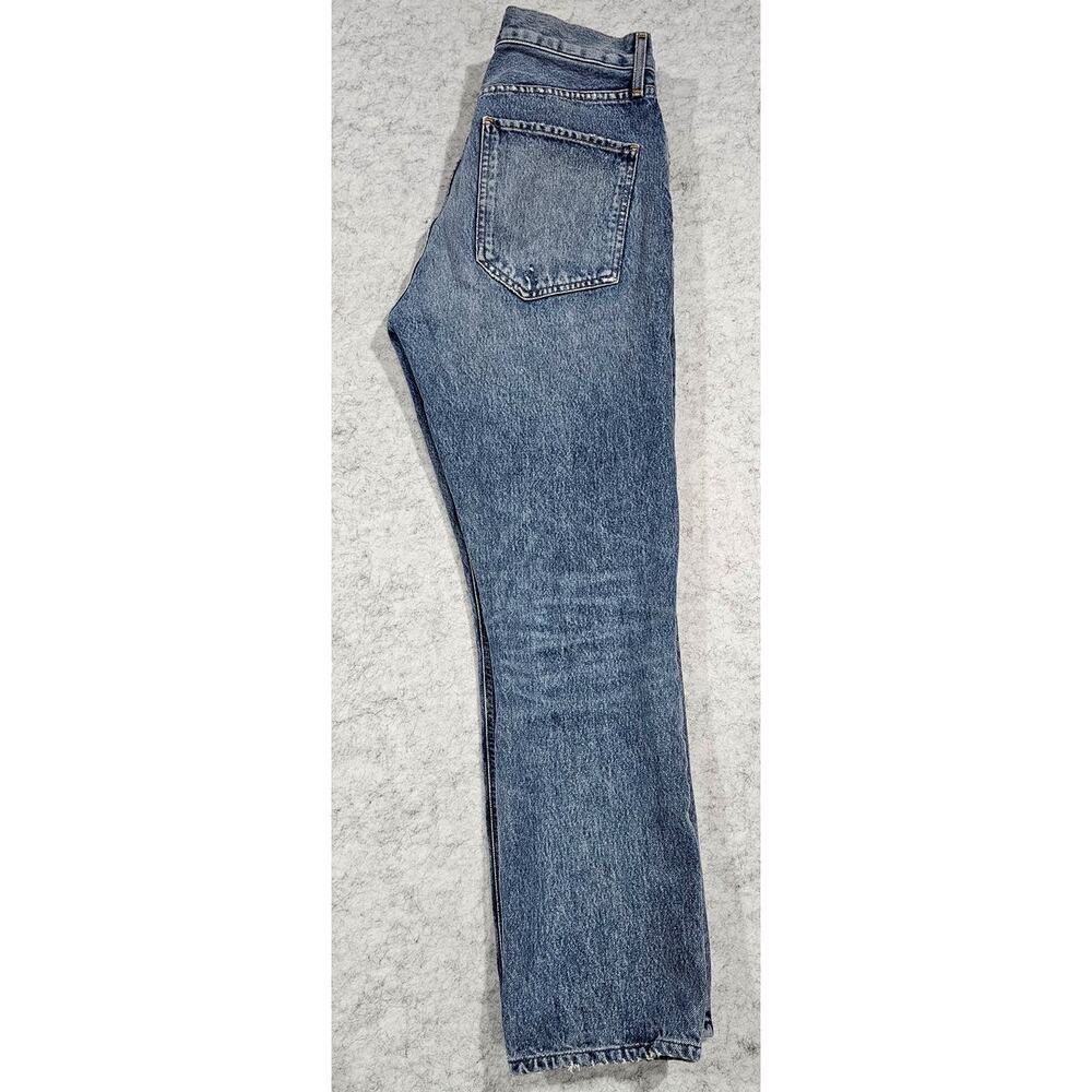 Agolde Jeans Riley High‑Rise Straight Crop Jean, Medium Wash, A056-813, Sz 27 - Picture 10 of 11